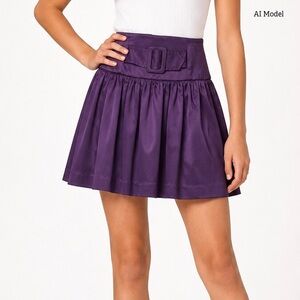 Great For the Holidays! Charlotte Russe - Silky Purple Mini Skirt